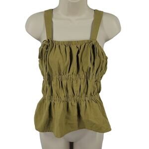 Universal Thread Peplum Tank Top, Olive Green, Size XS, NWT